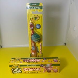 Crayola Silky Scents Toothpaste and Toothbrush Set - Bubble Gum Flavor